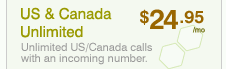Unlimited VoIP calling to US & Canada