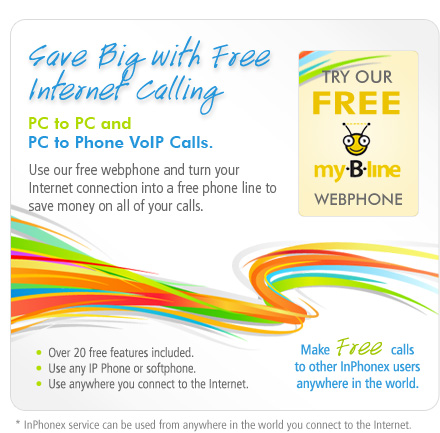 Fill out the form to the right to start making free internet phone calls!