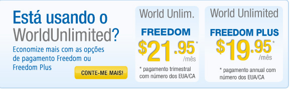 Est usando o World Unlimited?