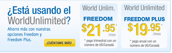 Est usando el World Unlimited?